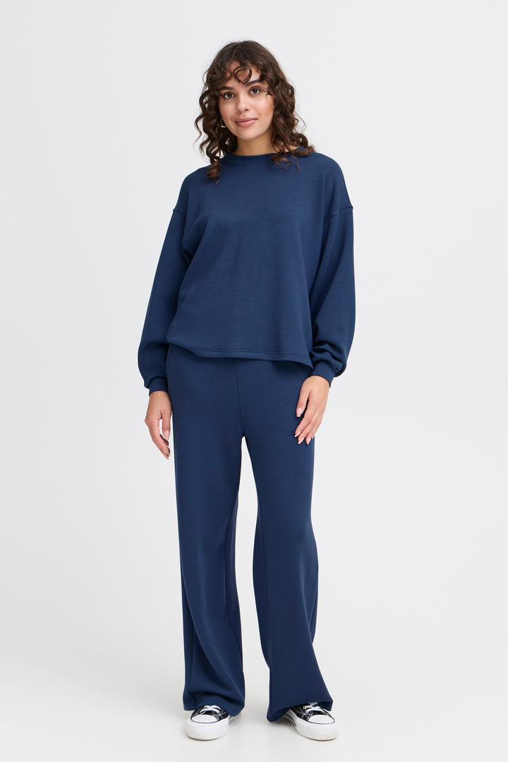 Fransa Jumper FRaurora 2 Navy Blazer 20615558 193923 - Shirley Allum Boutique