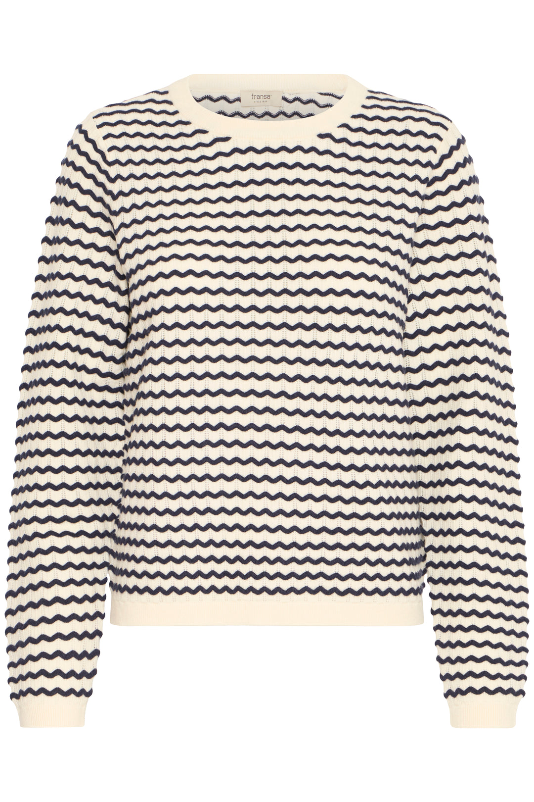 Fransa Jumper FRluma 2 Navy Blazer Mix 20615582 200119 - Shirley Allum Boutique