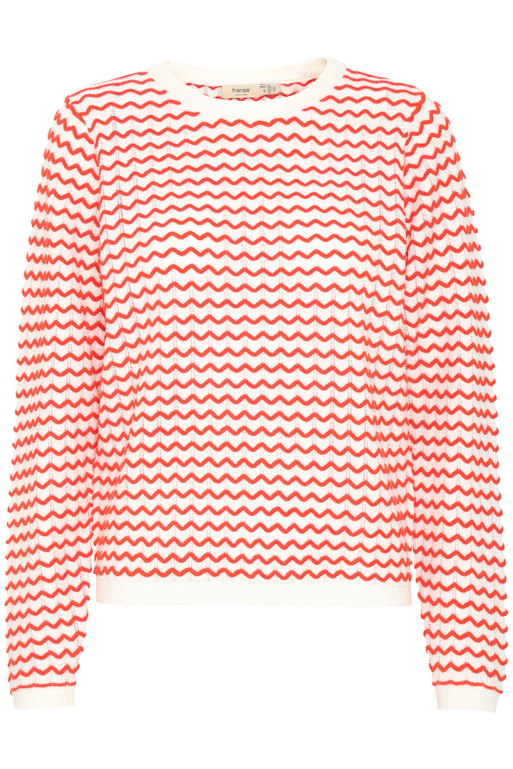 Fransa Jumper FRluma 2 Red Poinsettia Mix 20615582 164515 - Shirley Allum Boutique