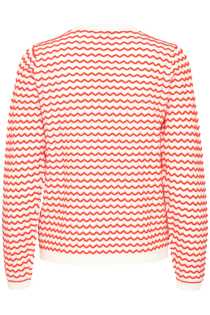 Fransa Jumper FRluma 2 Red Poinsettia Mix 20615582 164515 - Shirley Allum Boutique