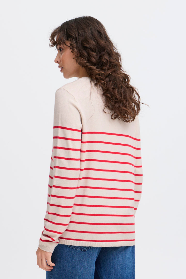 Fransa Jumper FRmelani 13 Poinsettia Mix 20615295 201203 - Shirley Allum Boutique
