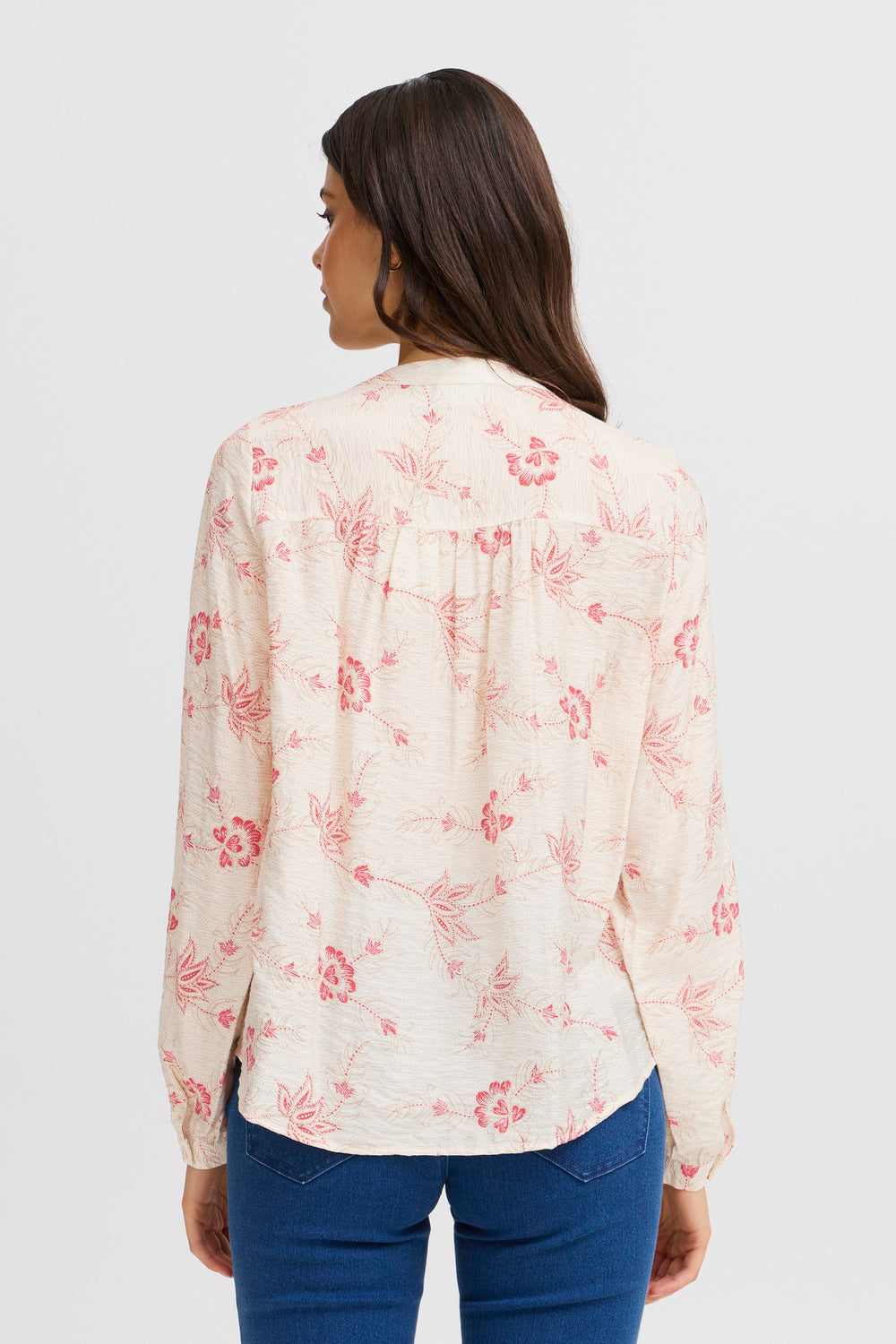 Fransa Shirt FRLela 1 Poinsettia 20615175 - Shirley Allum Boutique