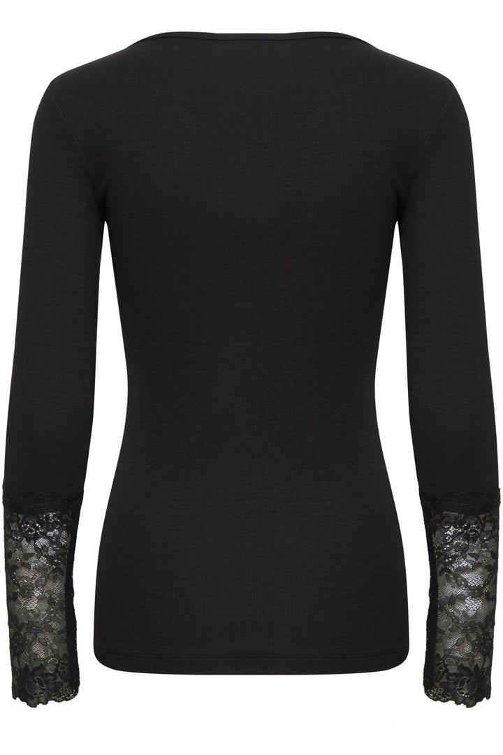 Fransa T-Shirt FRhizamond 19 Black 20613313 200113 - Shirley Allum Boutique