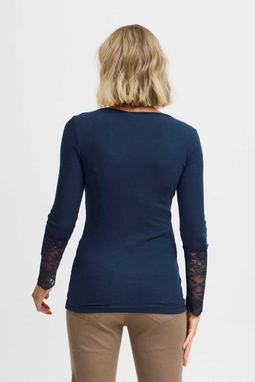 Fransa T-Shirt FRhizamond 19 Dark Peacoat 20613313 194010 - Shirley Allum Boutique