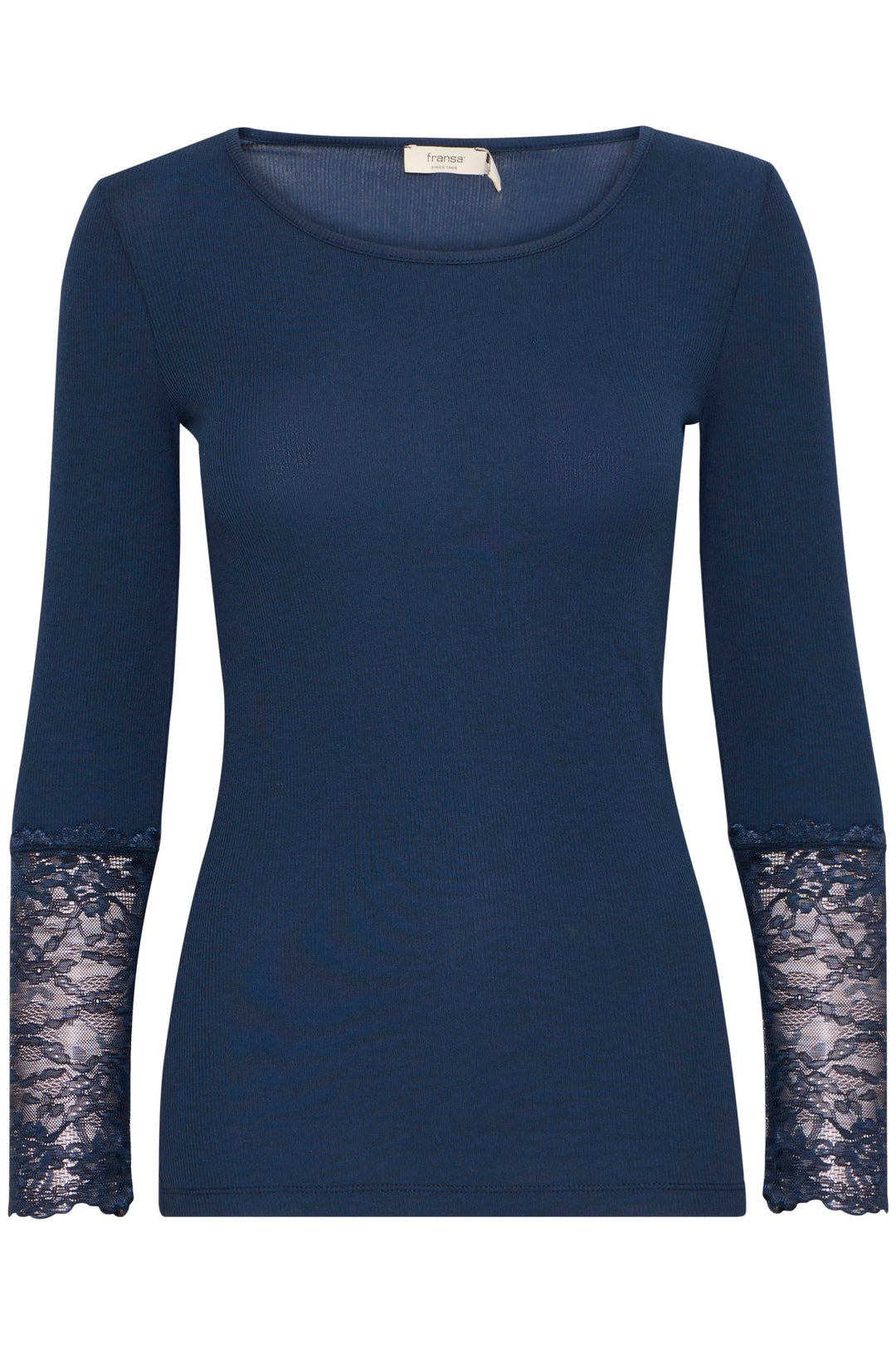 Fransa T-Shirt FRhizamond 19 Dark Peacoat 20613313 194010 - Shirley Allum Boutique