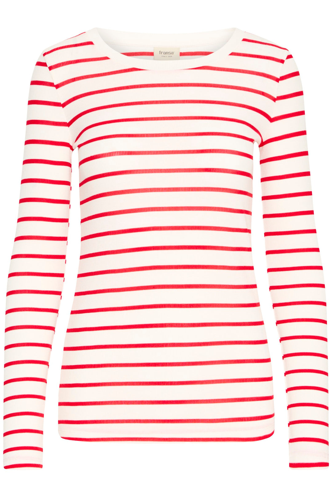 Fransa T-Shirt FRhizamond 33 Striped Poinsettia Mix 20615551 201203 - Shirley Allum Boutique