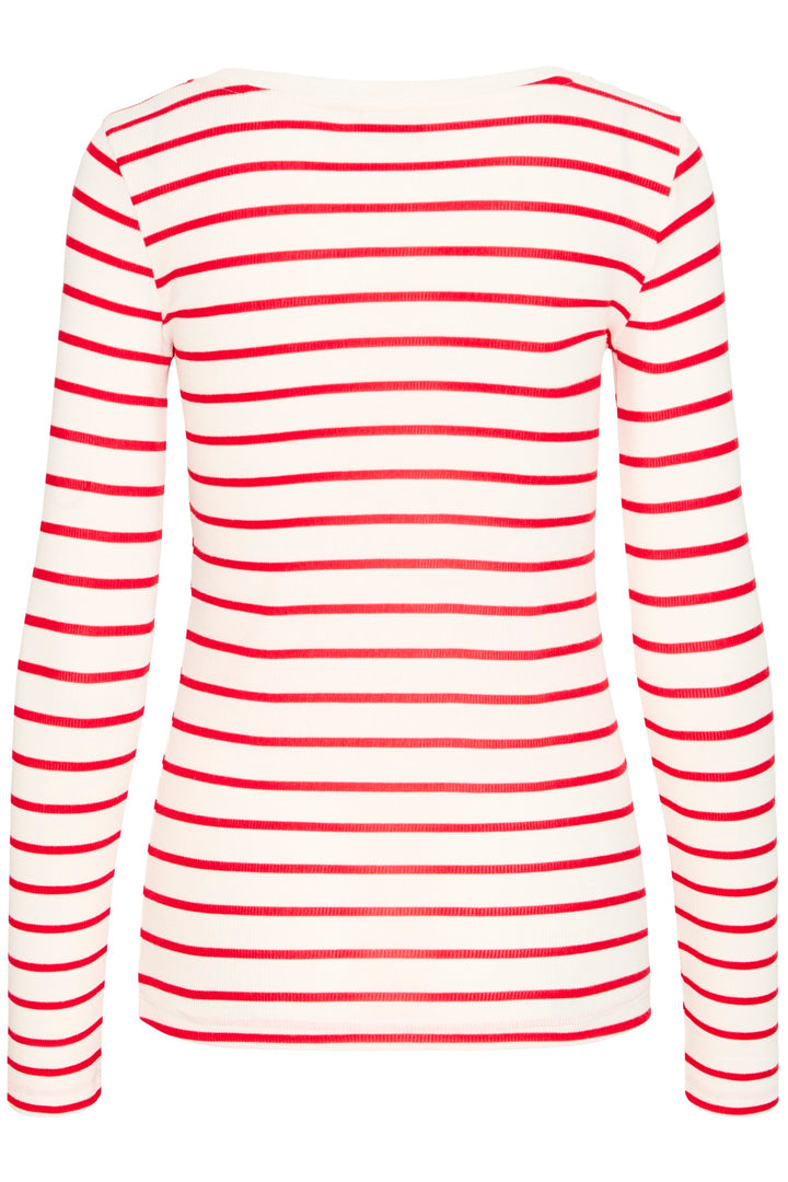 Fransa T-Shirt FRhizamond 33 Striped Poinsettia Mix 20615551 201203 - Shirley Allum Boutique