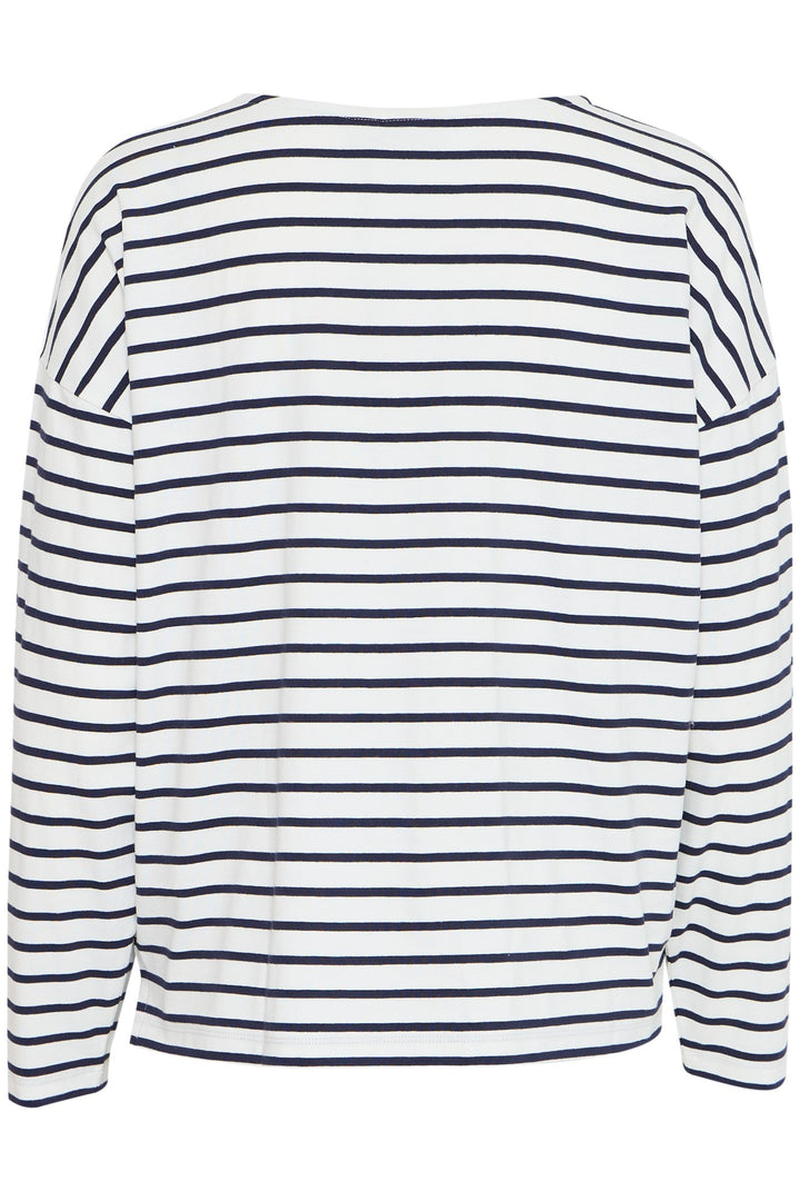 Fransa T-Shirt FRSiva 5 Snow White Mix 20615143 204205 -  Shirley Allum Boutique