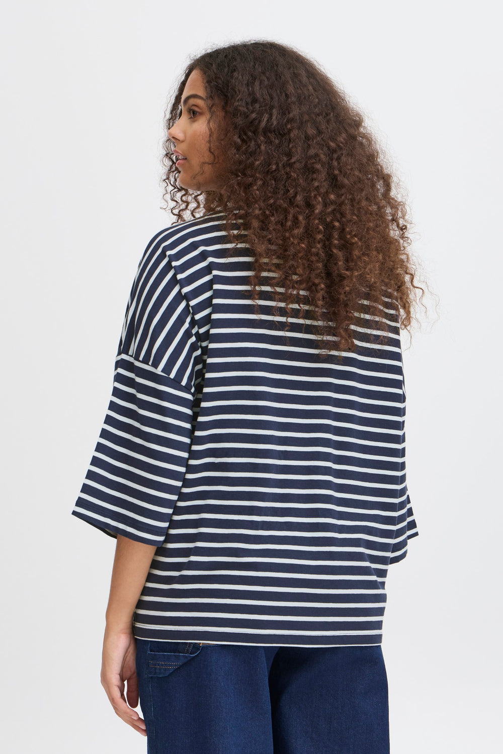 Fransa T-Shirt FRSiva 6 Navy Blazer Mix 20615193 200119 - Shirley Allum Boutique