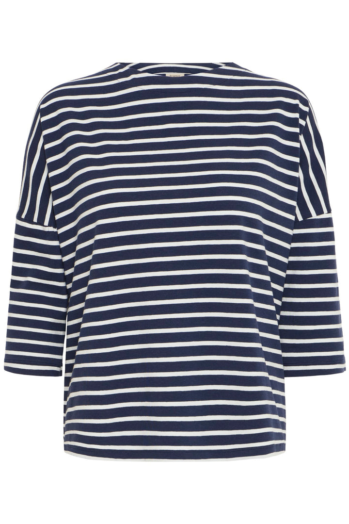Fransa T-Shirt FRSiva 6 Navy Blazer Mix 20615193 200119 - Shirley Allum Boutique