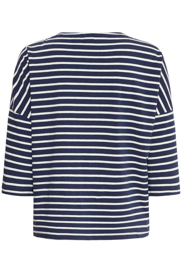 Fransa T-Shirt FRSiva 6 Navy Blazer Mix 20615193 200119 - Shirley Allum Boutique