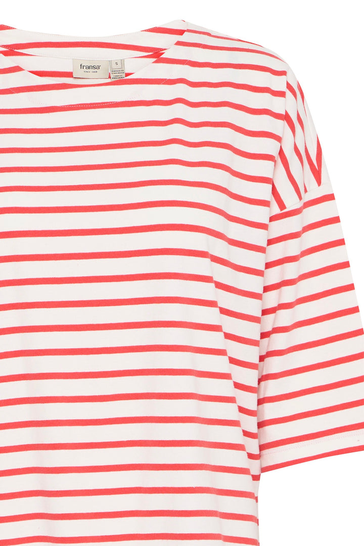 Fransa T-Shirt FRSiva 6 Poinsettia Mix 20615193 201203 - Shirley Allum Boutique