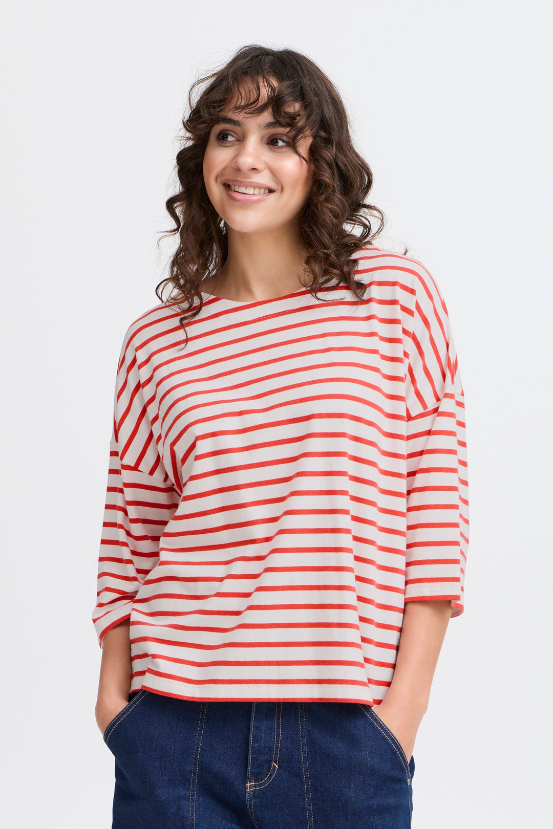 Fransa T-Shirt FRSiva 6 Poinsettia Mix 20615193 201203 - Shirley Allum Boutique