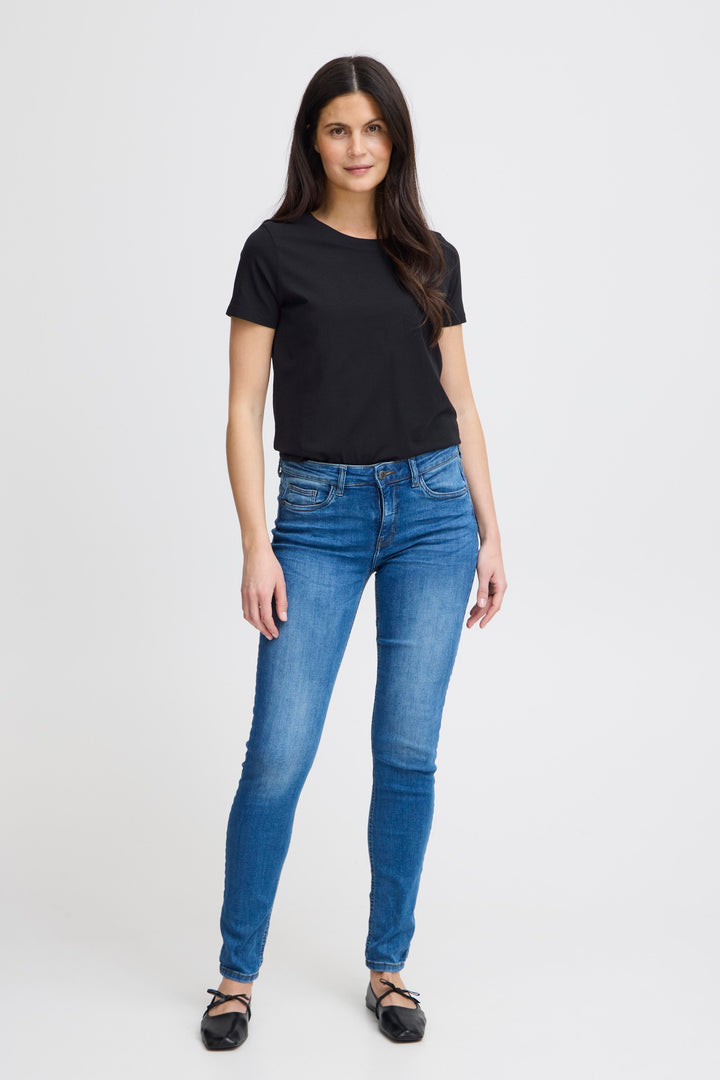 Fransa T-Shirt FRZashoulder 1 Black 20605388 60096 - Shirley Allum Boutique
