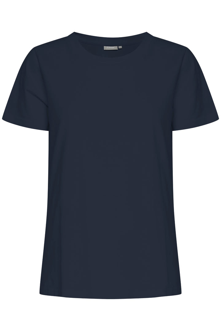 Fransa T-Shirt FRZashoulder 1 Dark Peacoat 20605388 60468 - Shirley Allum Boutique