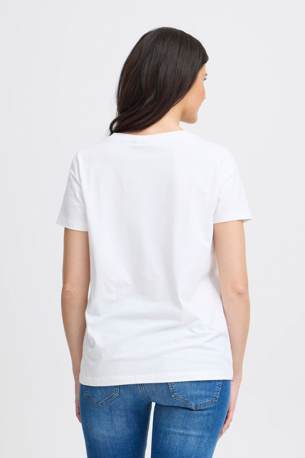 Fransa T-Shirt FRZashoulder 1 White 20605388 60002 - Shirley Allum Boutique