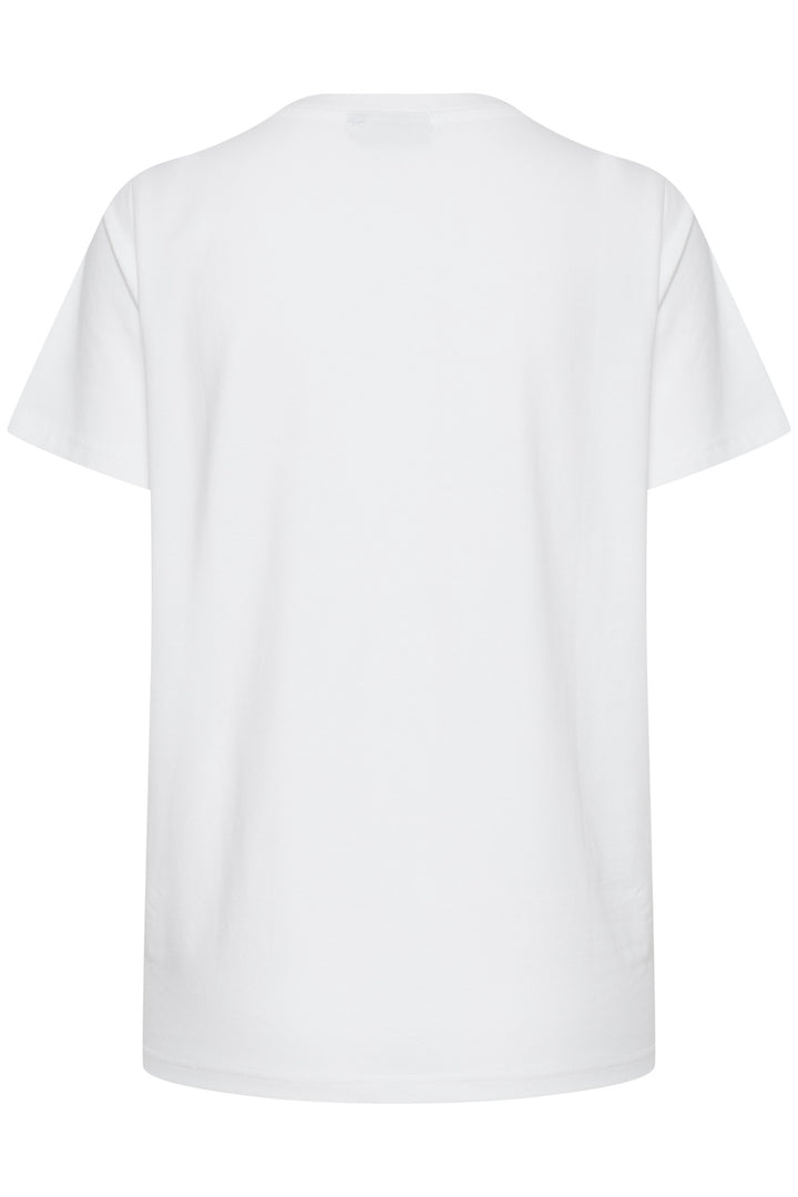 Fransa T-Shirt FRZashoulder 1 White 20605388 60002 - Shirley Allum Boutique