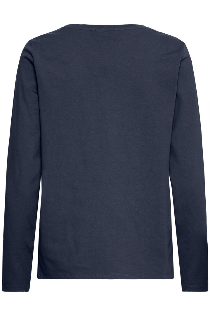 Fransa T-Shirt FRZashoulder 5 Dark Peacoat 20615141 194010 - Shirley Allum Boutique