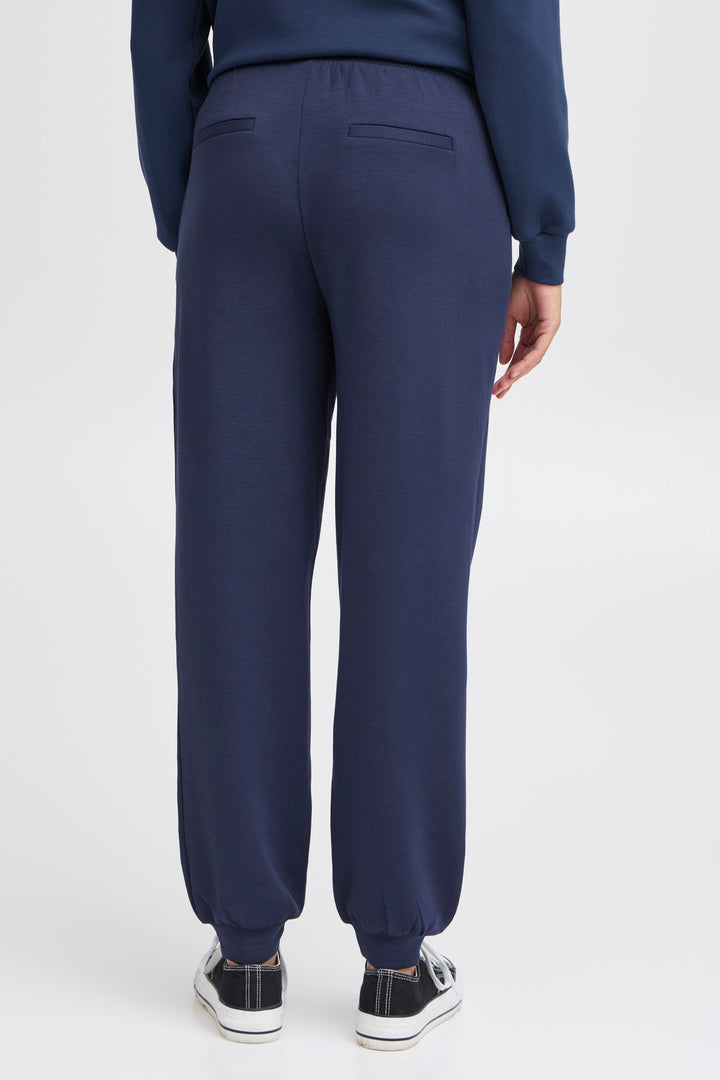 Fransa Trousers FRaurora PA3 Navy Blazer 20615555 193923 - Shirley Allum Boutique