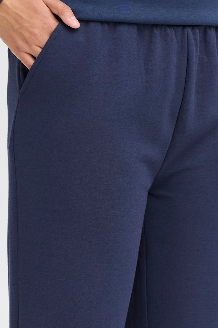 Fransa Trousers FRaurora PA3 Navy Blazer 20615555 193923 - Shirley Allum Boutique