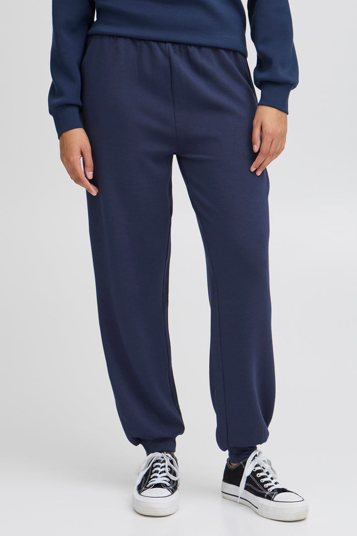 Fransa Trousers FRaurora PA3 Navy Blazer 20615555 193923 - Shirley Allum Boutique