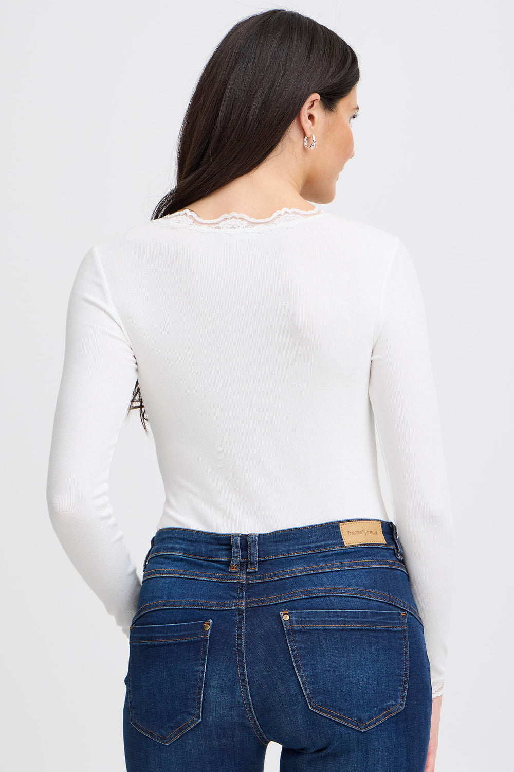 Franza Frhizamond T-Shirt Long Sleeve Antique White 20607461 60010 - Shirley Allum Boutique