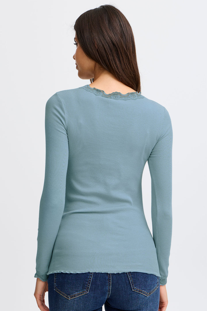 Franza Frhizamond T-Shirt Long Sleeve Citadel Blue 20607461 174111 - Shirley Allum Boutique
