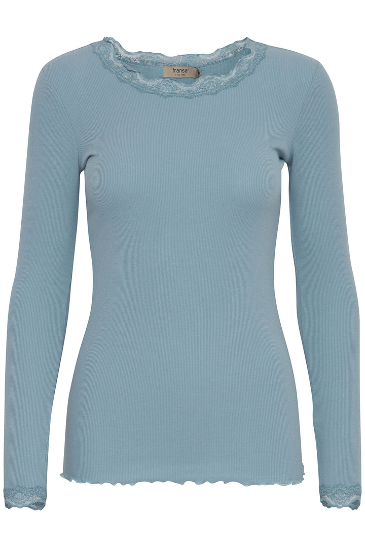 Franza Frhizamond T-Shirt Long Sleeve Citadel Blue 20607461 174111 - Shirley Allum Boutique