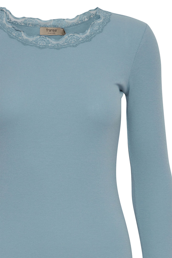 Franza Frhizamond T-Shirt Long Sleeve Citadel Blue 20607461 174111 - Shirley Allum Boutique