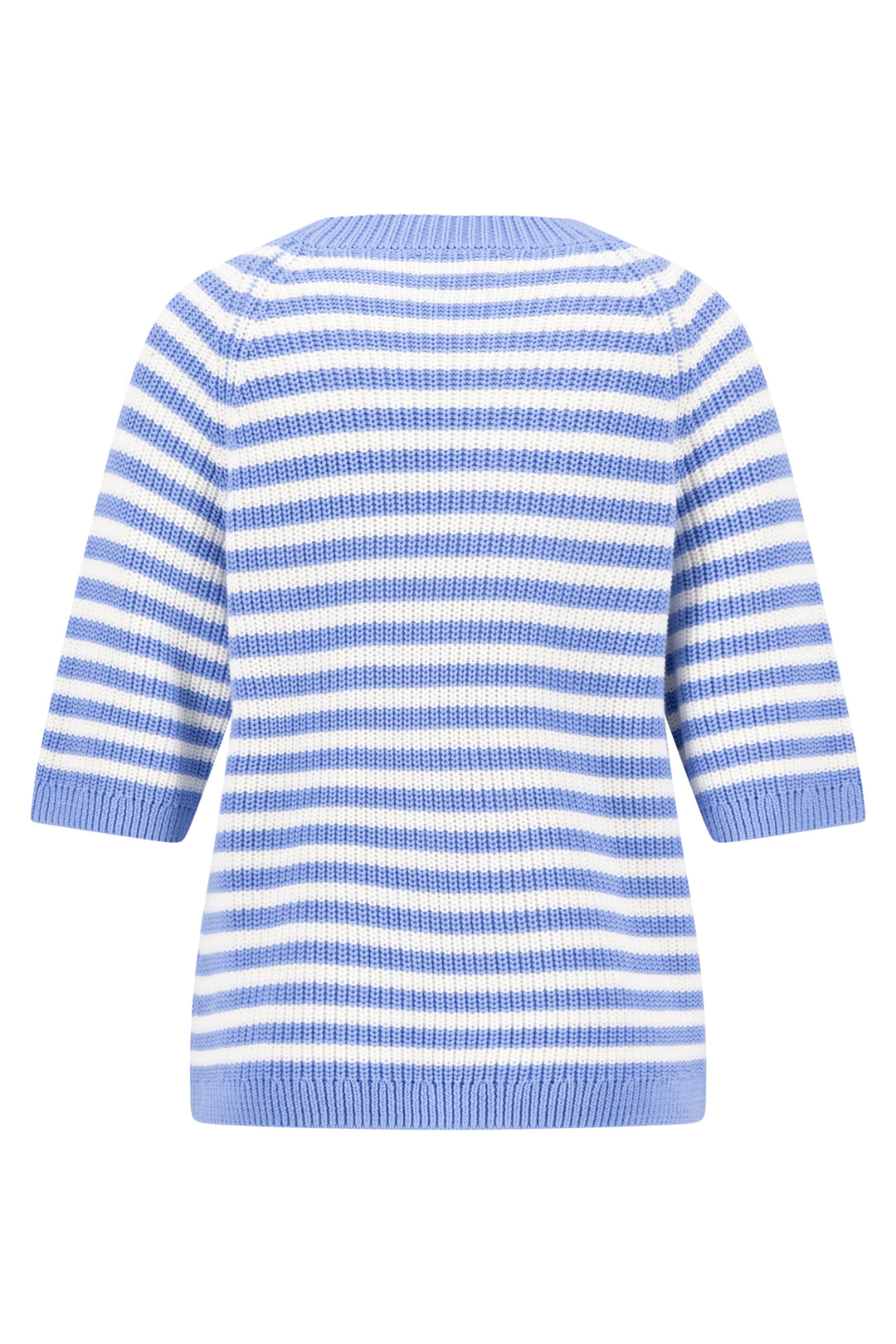 Fynch Hatton Breton stripe jumper in cornflower blue at Shirley Allum