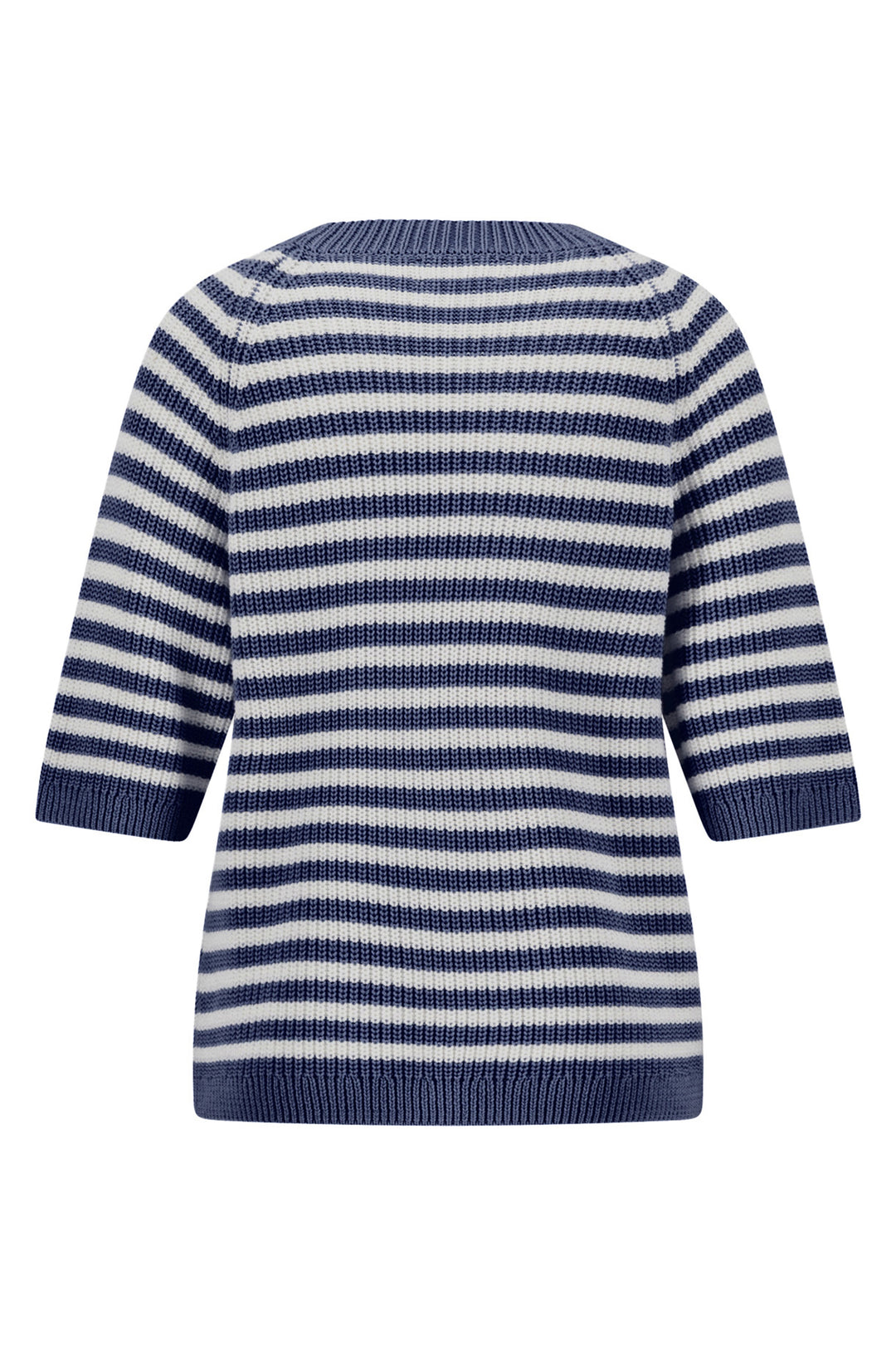 Fynch Hatton Breton stripe jumper in galaxy blue at Shirley Allum