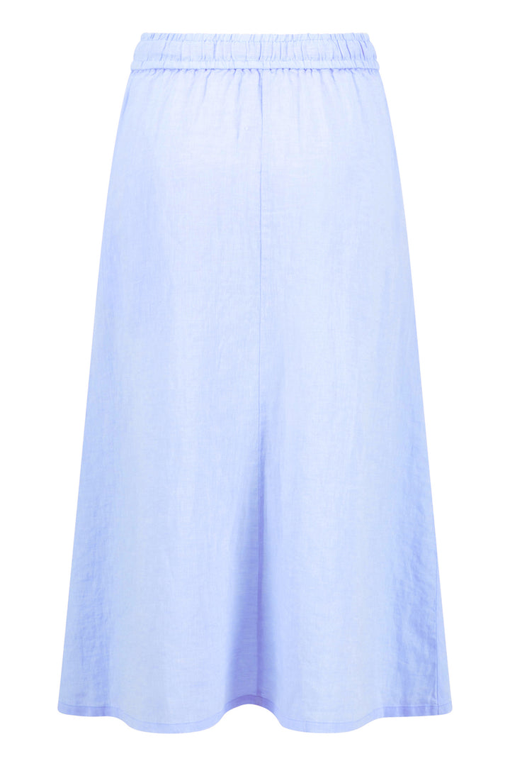 Fynch Hatton linen maxi skirt in cornflower blue at Shirley Allum