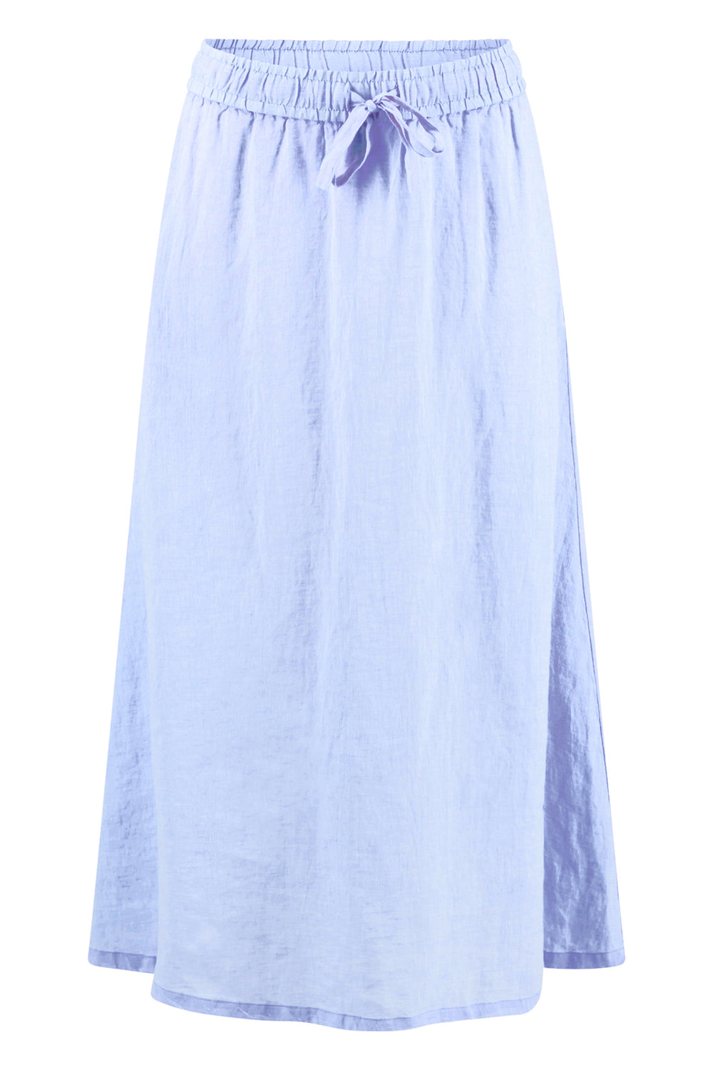 Fynch Hatton linen maxi skirt in cornflower blue at Shirley Allum