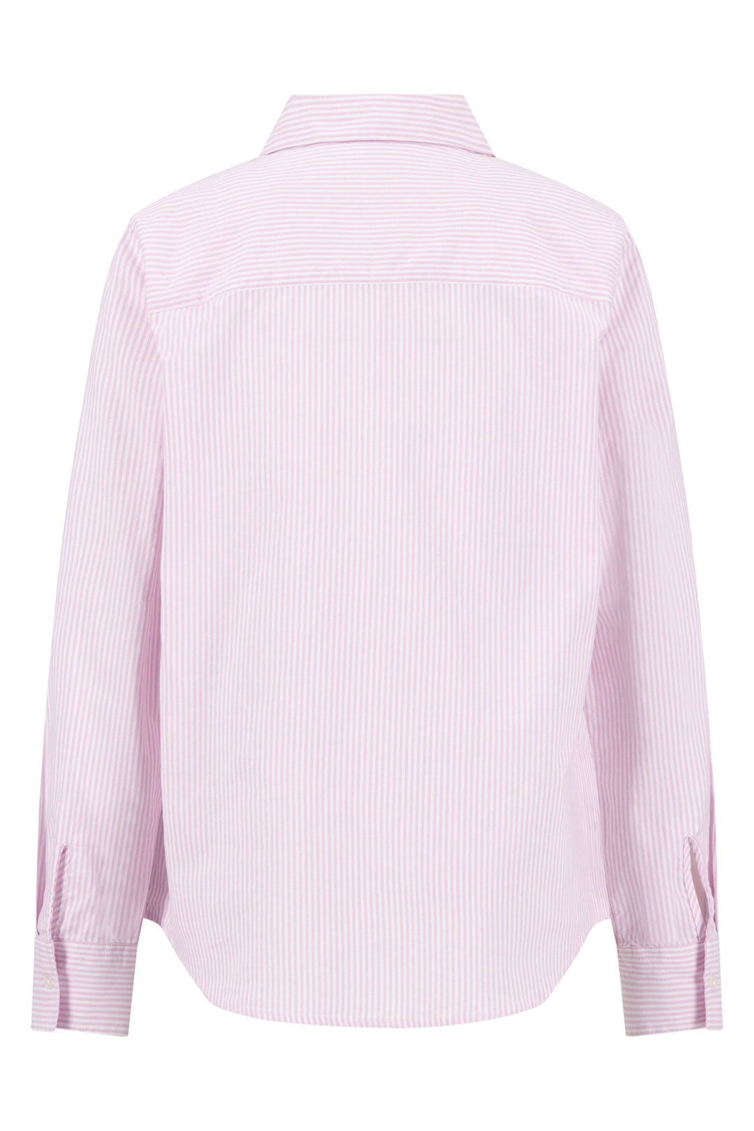 Fynch Hatton stripe oxford shirt in sorbet rose pink at Shirley Allum