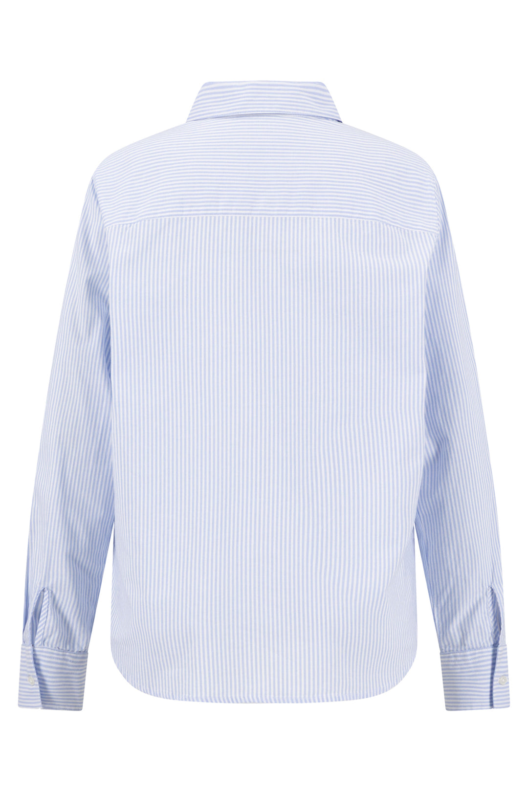 Fynch Hatton stripe oxford shirt in cornflower blue at Shirley Allum