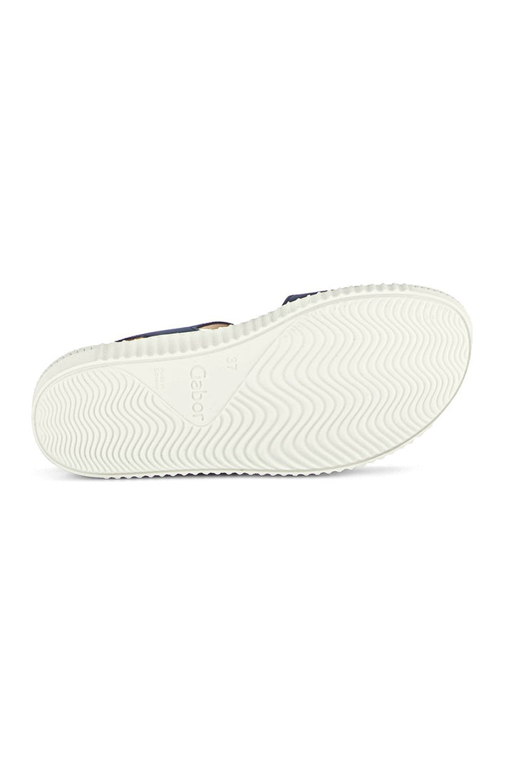 Gabor Ball Dark Soft Blue Nubuck Sandal 83.600.16