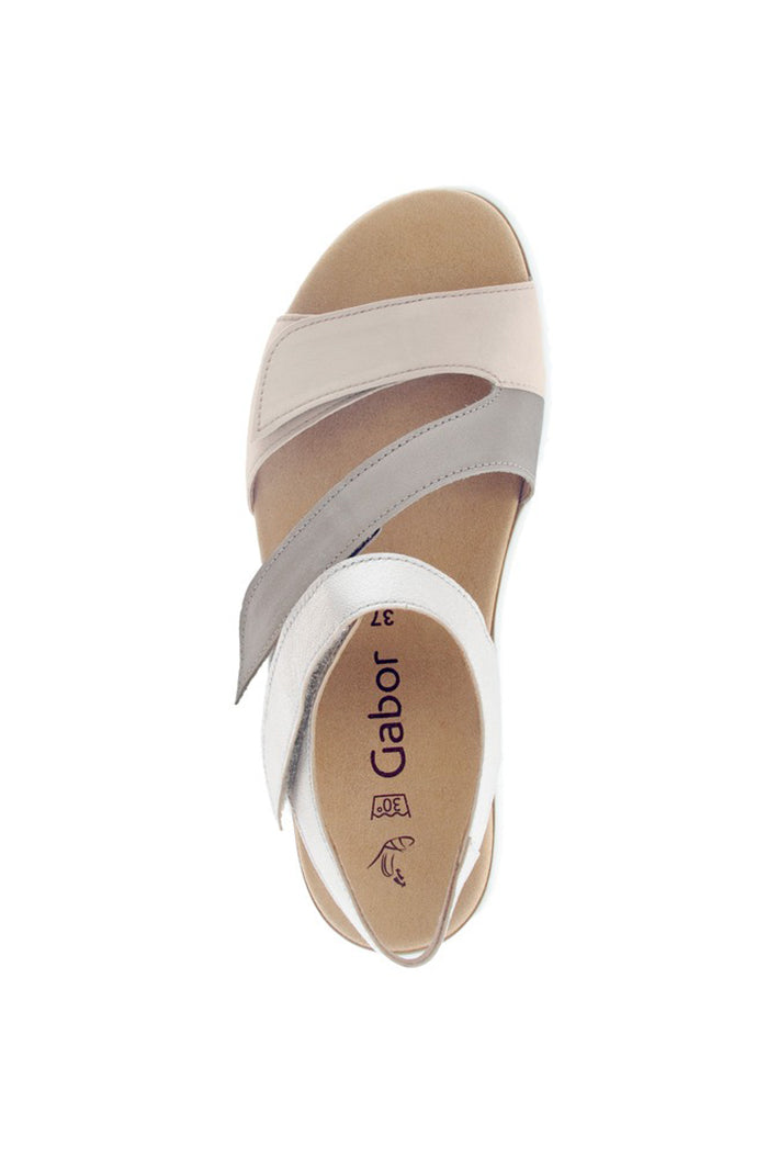 Gabor Ball Leather/Suede Metallic Gold Sandal 83.600.32
