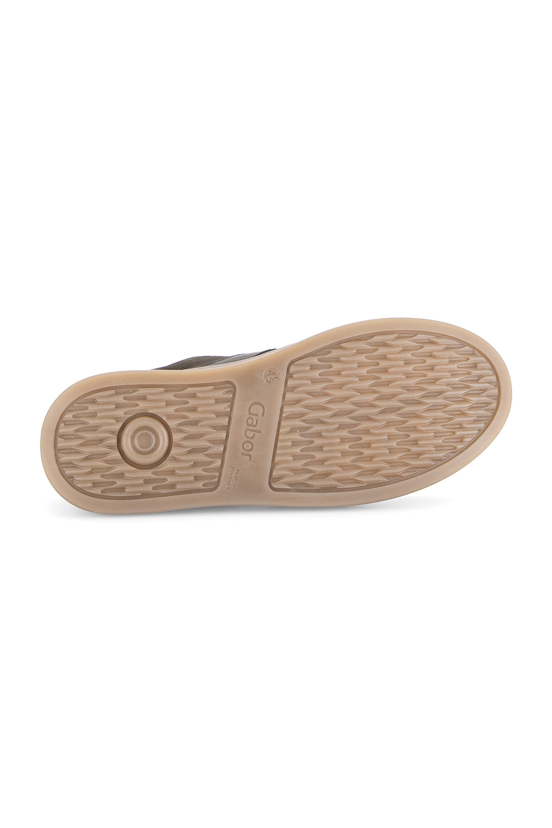 Gabor Dahma Mocha Brown Suede Trainer 6018.01.009, three-quarter view