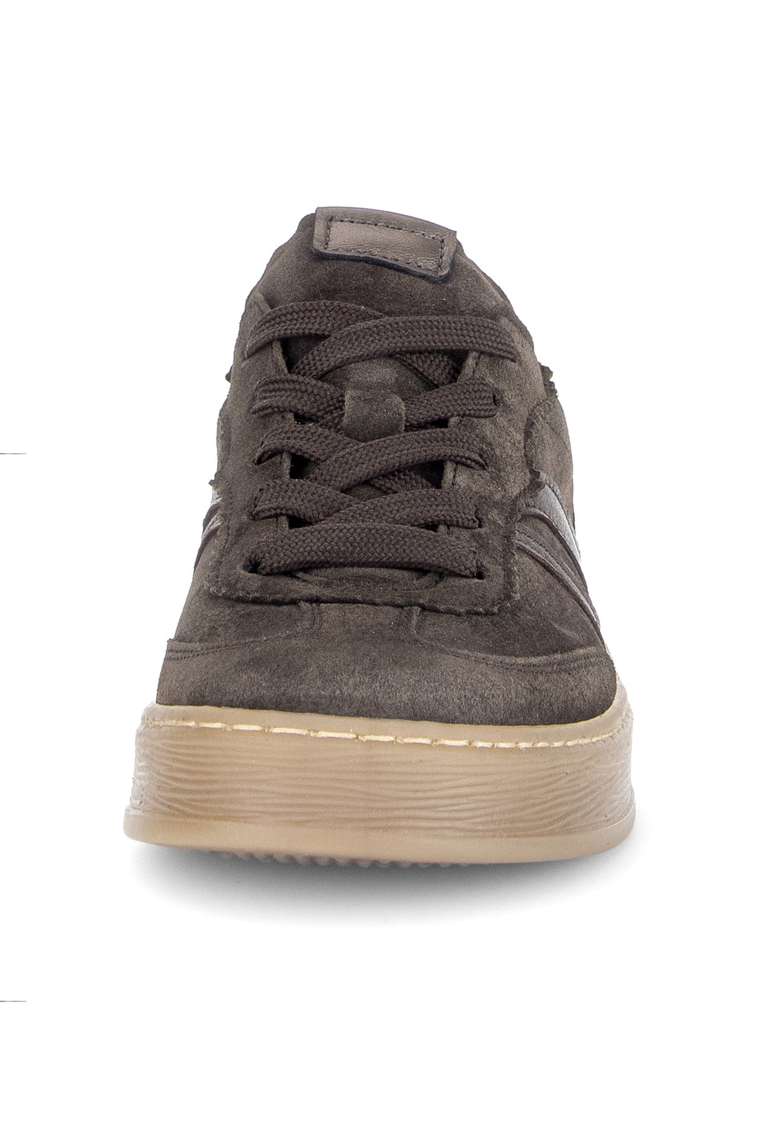 Gabor Dahma Mocha Brown Suede Trainer 6018.01.009, detail view