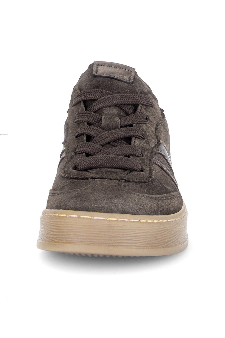 Gabor Dahma Mocha Brown Suede Trainer 6018.01.009, detail view