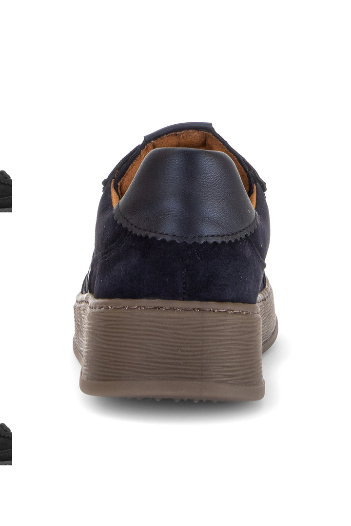 Gabor Dahma Navy Suede Trainer 6018.01.012, back view