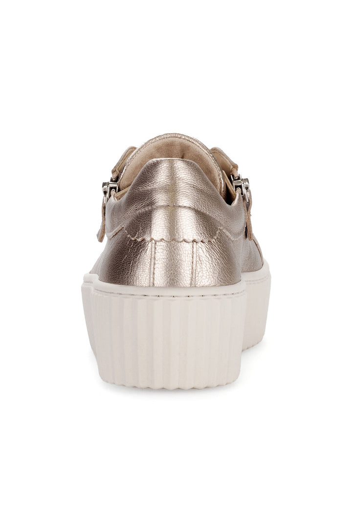 Gabor Dolly Trainer Gold Leather 63.200.62 - Shirley Allum Boutique