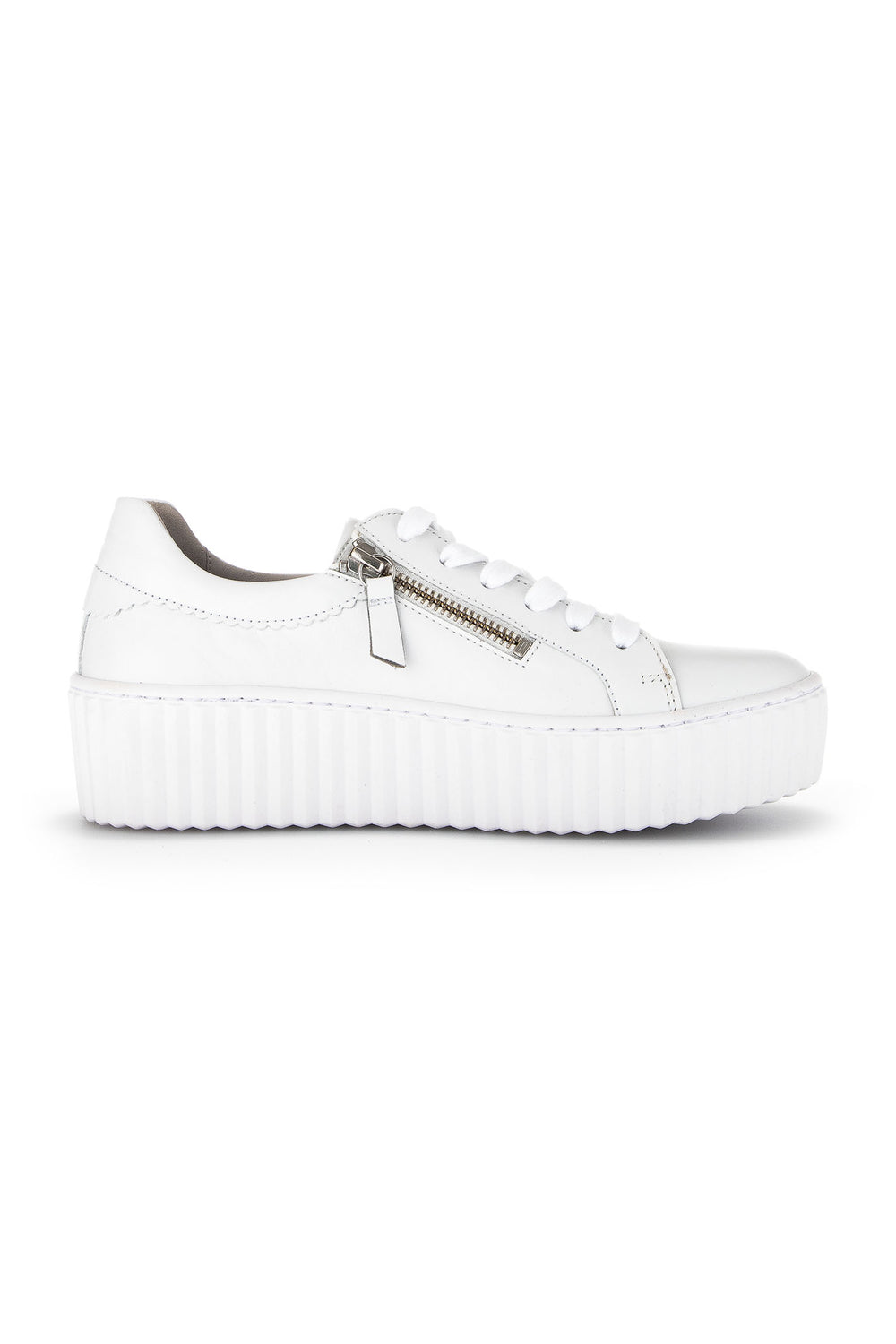 Gabor Dolly Trainer White Leather 63.200.21 - Shirley Allum Boutique