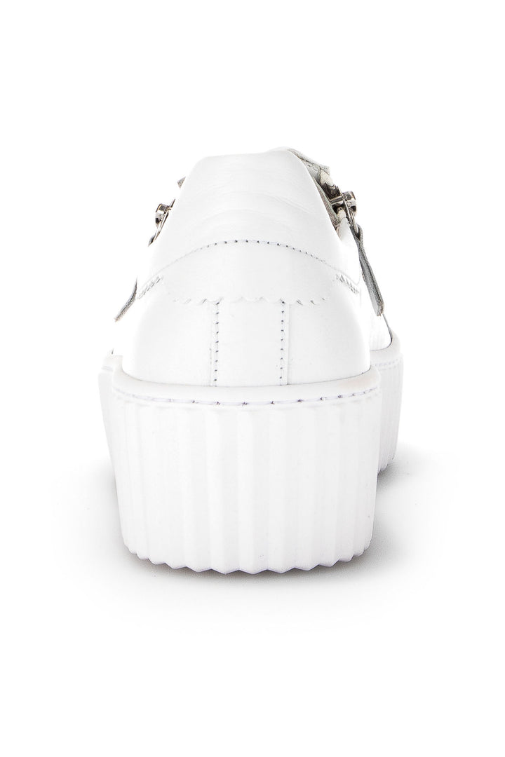 Gabor Dolly Trainer White Leather 63.200.21 - Shirley Allum Boutique