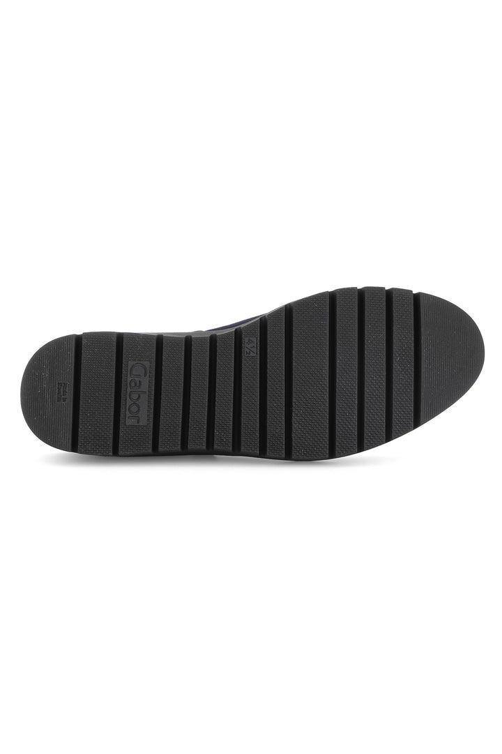 Black shoe sole on a white background