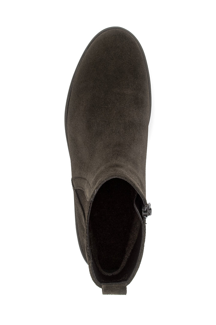 Gabor Dublin Mocha Brown Suede Boots 8015.01.005, side view