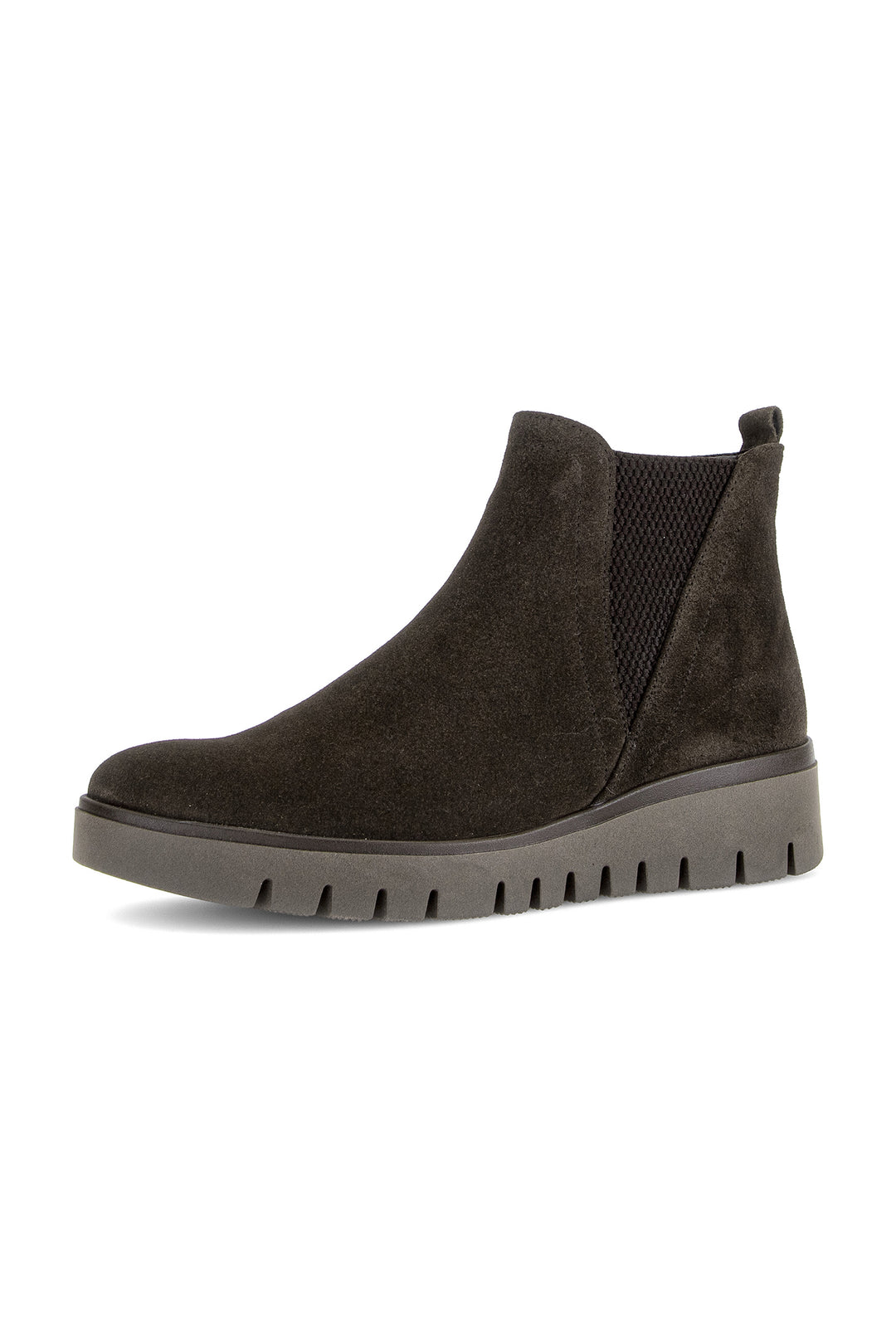 Gabor Dublin Mocha Brown Suede Boots 8015.01.005, front view