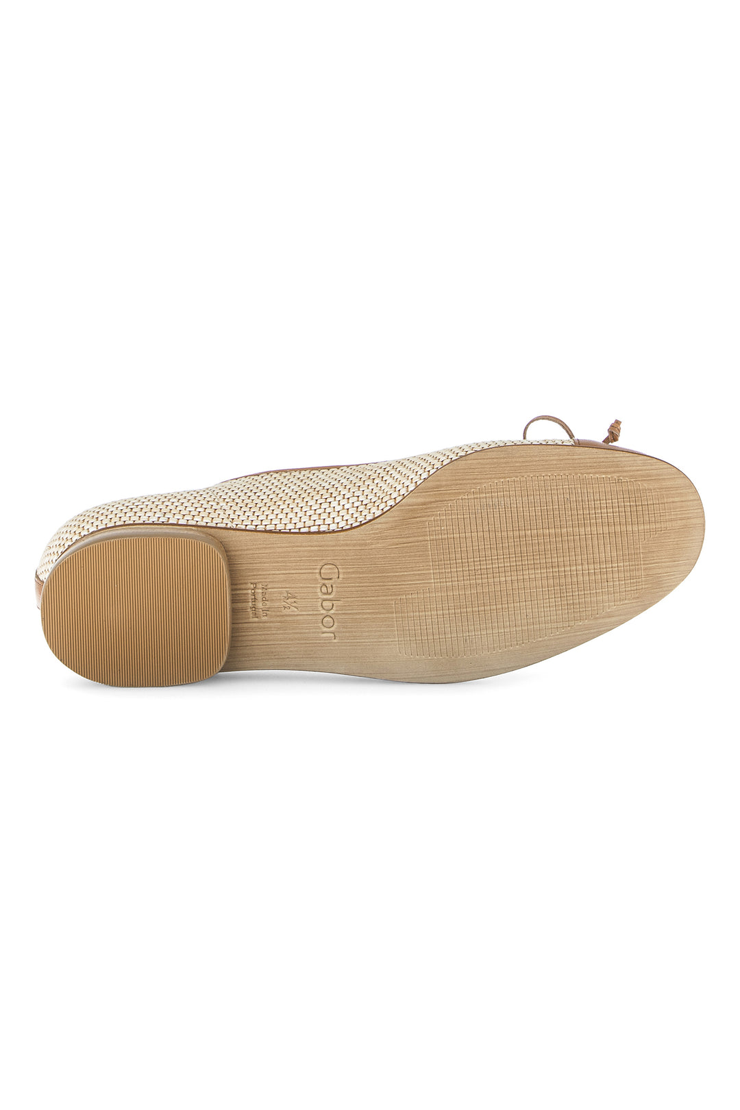 Gabor Dulford Natural Brown Ballerina Shoes 85.102.48