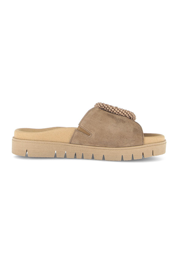 Gabor Everly Peanut Brown Suede Sandal 83.745.18