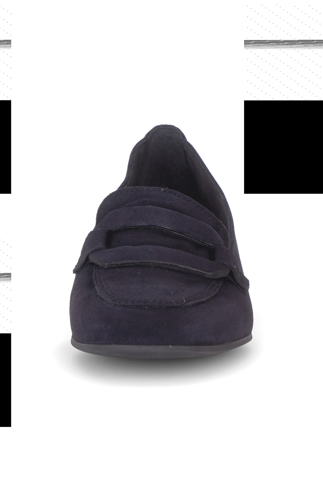 Gabor Great Dark Blue Navy Suede Slip On Shoe 4002.01.011, detail view